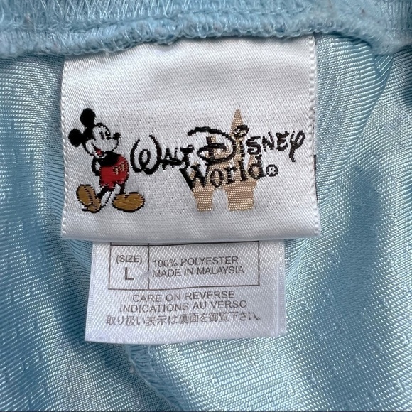 Disney Parks World 2 Piece Main Street Hood Full Zip Track Suit Pale Blue L - Picture 14 of 14